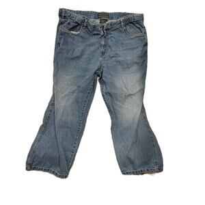 Adjust a Band Straight Leg Blue Jeans Mens 44x26